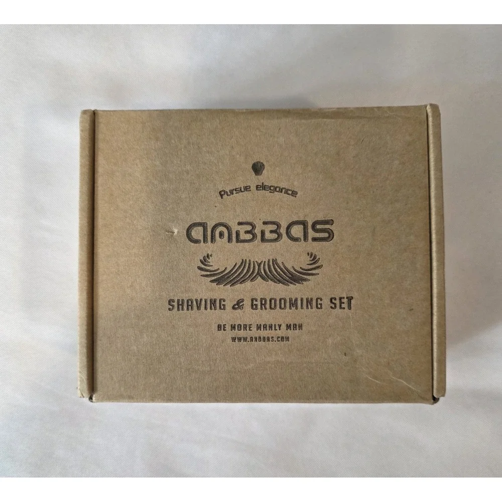 Anbbas Men's Shaving & Grooming Set. Soap, Dish, Brush & Brush Hanger
